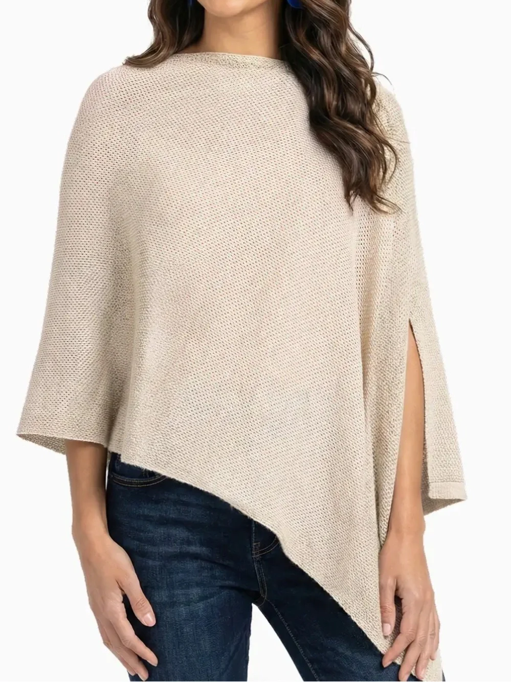 🤎 We Are AMMA Natural Cocoon Neutral Oatmeal Color Nursing Cover Shawl Wrap